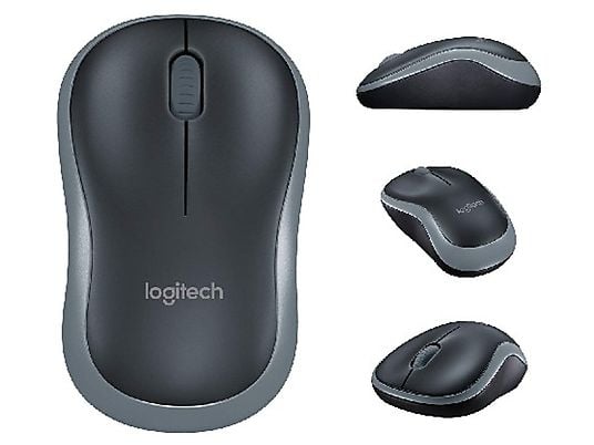 Pack Teclado + Ratón - LOGITECH Mk330, Cable;Inalámbrico, Negro