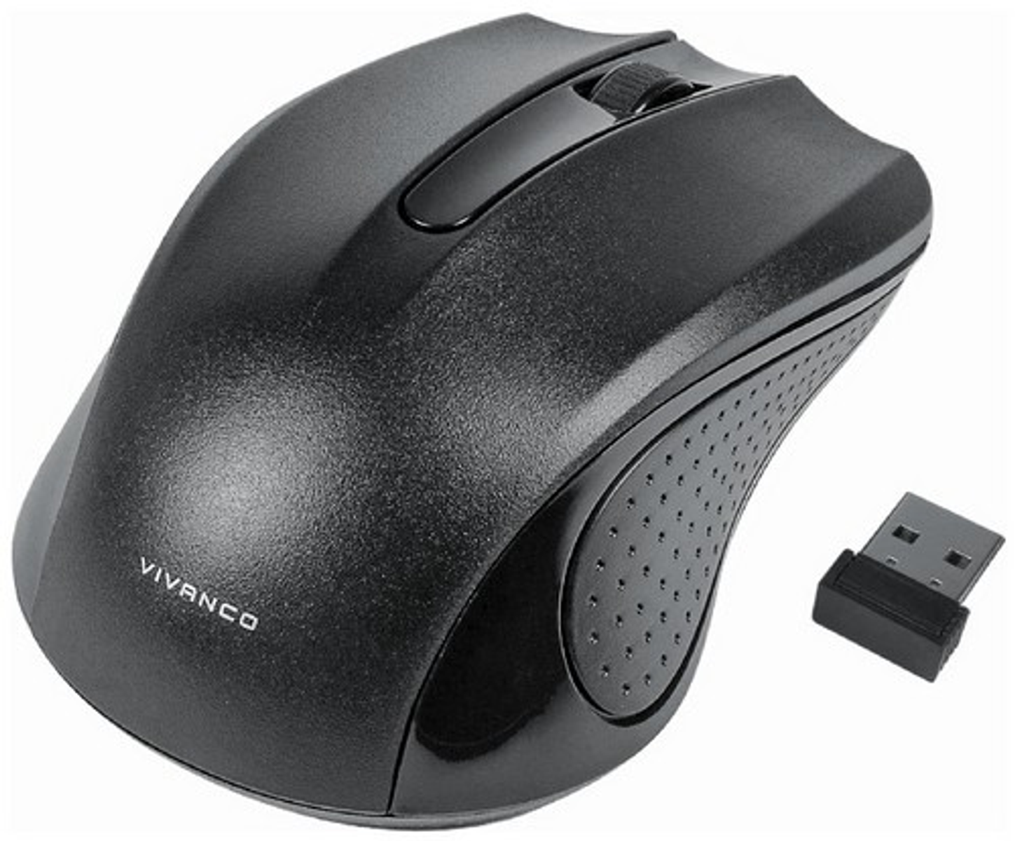 Ratón inalámbrico - IT-MS RF 1000 VIVANCO, RF inalámbrico, 1000 ppp, Negro