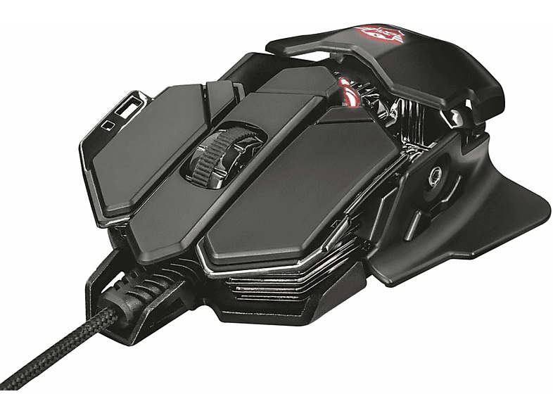 TRUST 22089 GXT 138 X-RAY ILLUMINATED GAMING MOUSE Gaming Maus, schwarz