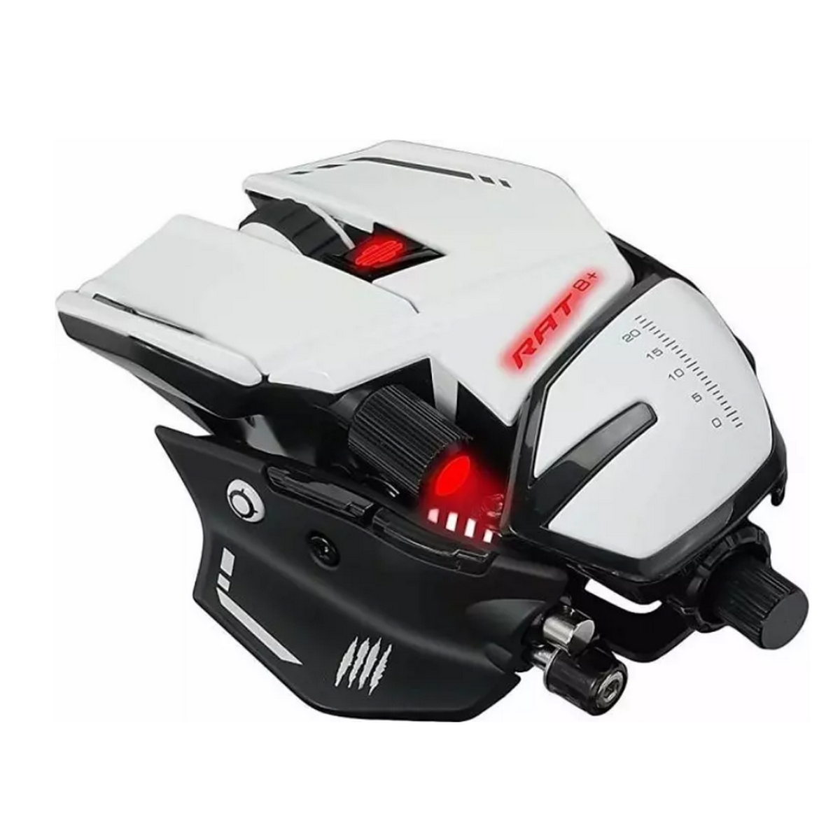 MAD CATZ MR05DCINWH000-0 Maus, MOUSE, OPTICAL Weiß R.A.T. WH 8+ GAMING Gaming