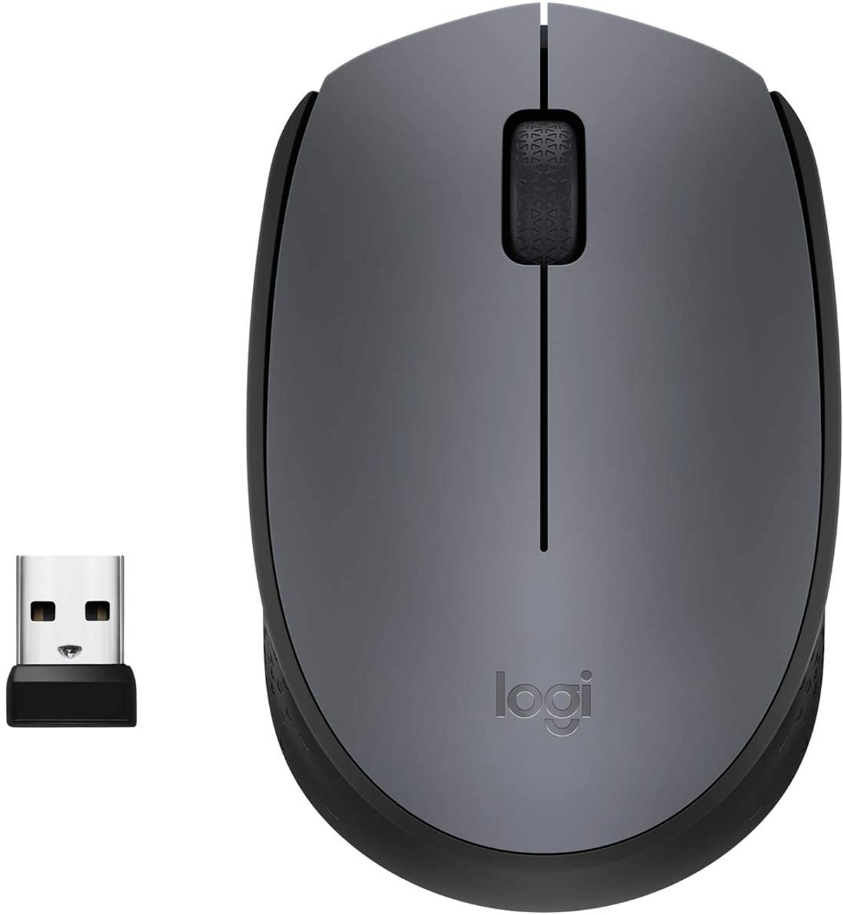 Ratón inalámbrico - Logitech M170 Wireless Mouse, Ambidextro, Óptico, RF inalámbrico, 1000 DPI, Negro, Gris LOGITECH, USB, GRIS