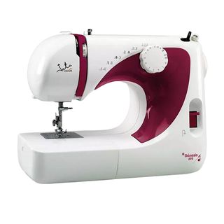 Máquina de coser  - MC695. JATA, Blanco y Rojo