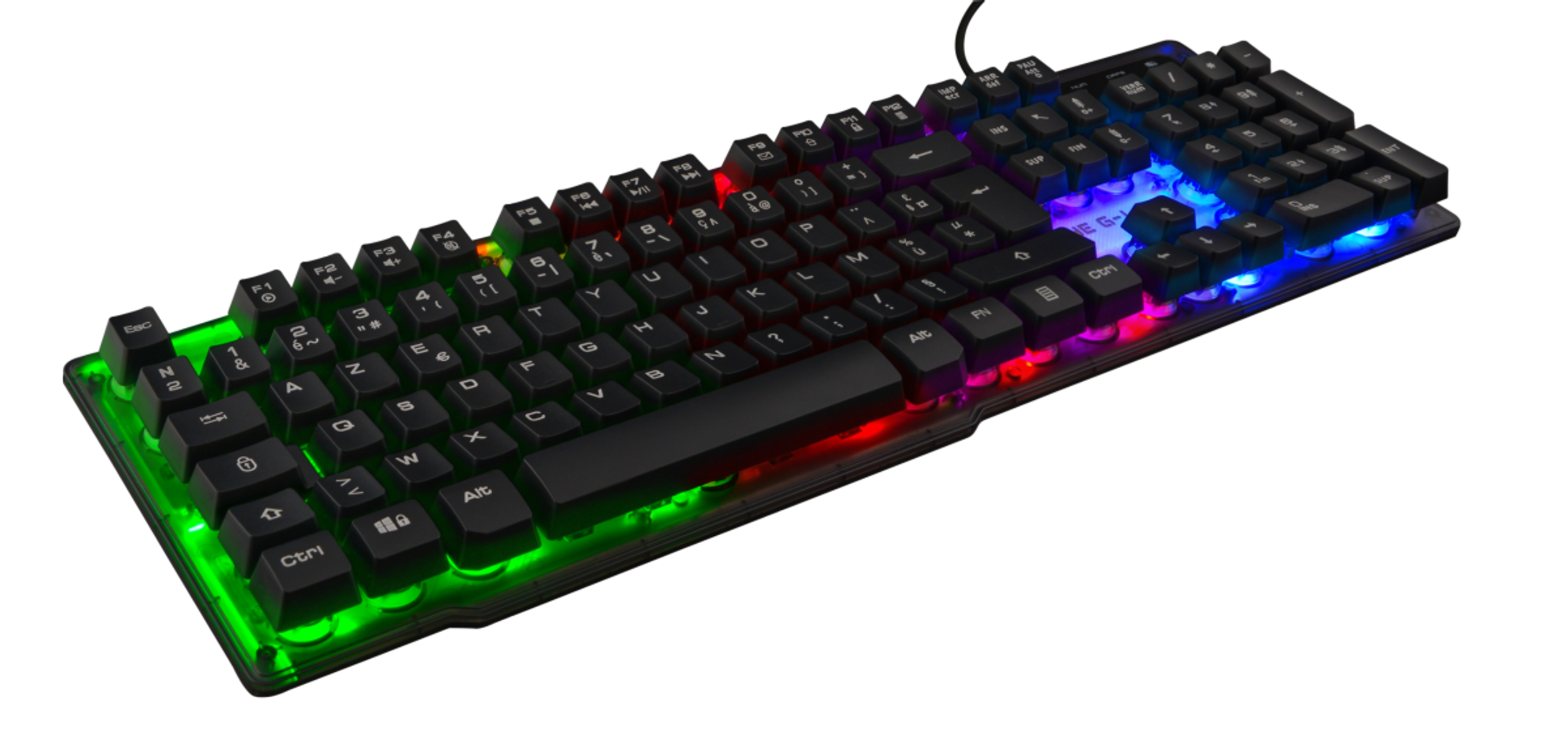 Teclado gaming - KEYZ-NEON/SP THE G-LAB, Negro