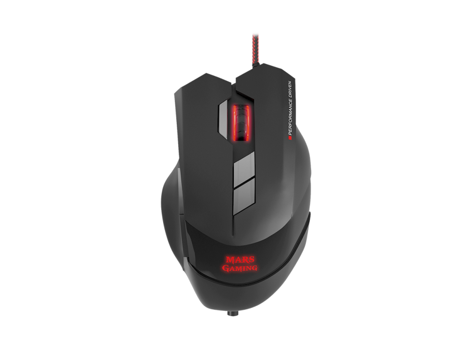 Ratón gaming - MM3 MARS GAMING, Por cable, Negro