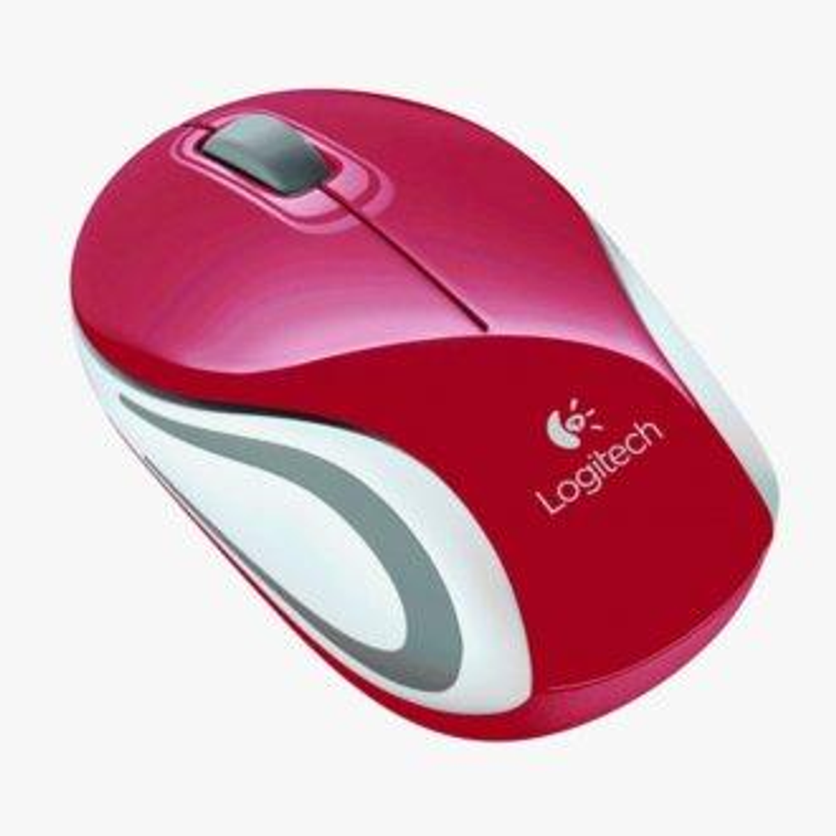 MOUSE MINI Funkmaus, 910-002732 M187-RED Rot/Silber LOGITECH WRLS