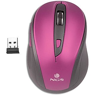 Ratón inalámbrico - NGS 8435430609929, True Wireless, Morado