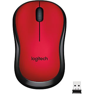 Ratón inalámbrico - LOGITECH 910-004880, Inalámbrico, 1000 ppp, Rojo