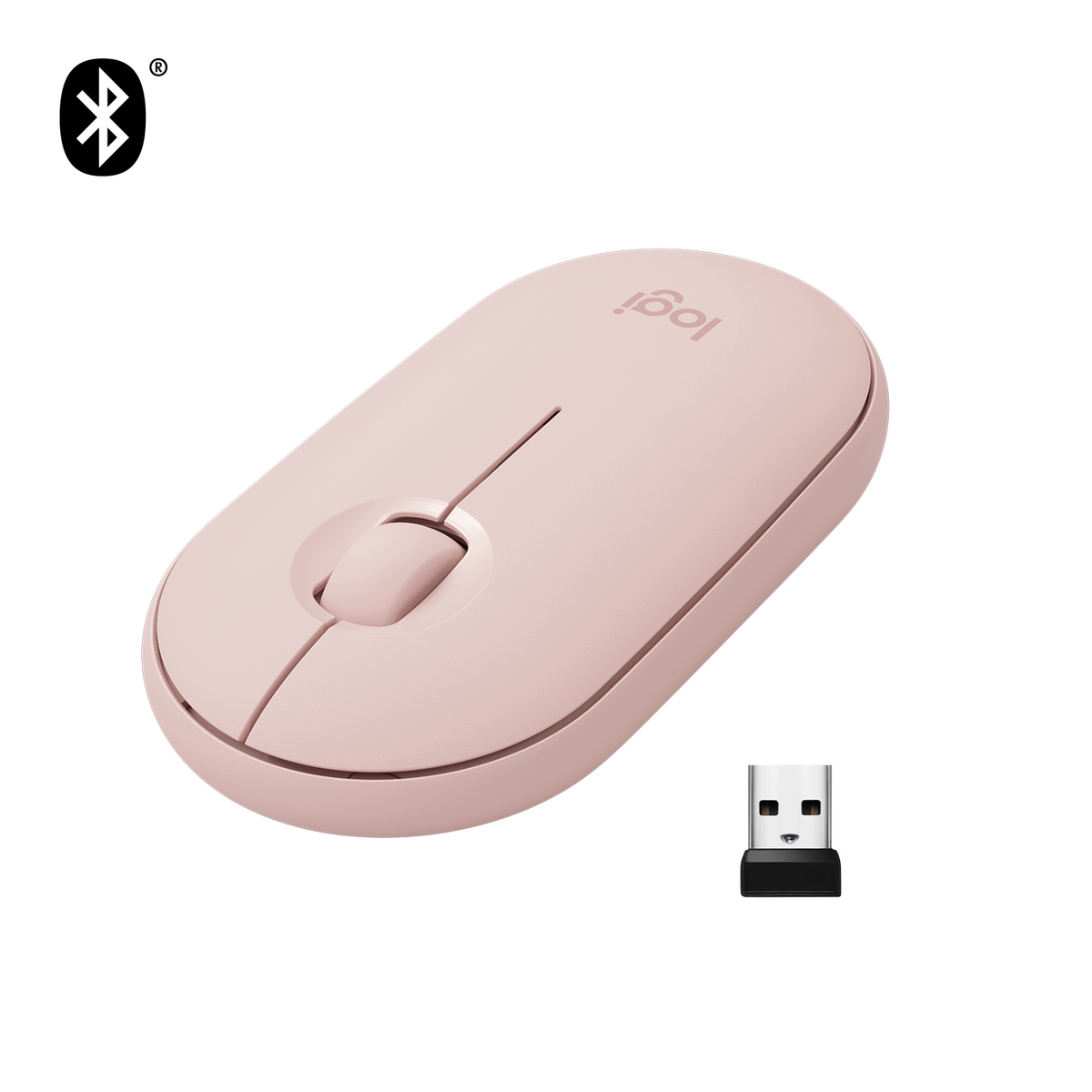 LOGITECH Logitech Pebble M350 Maus, Rosa