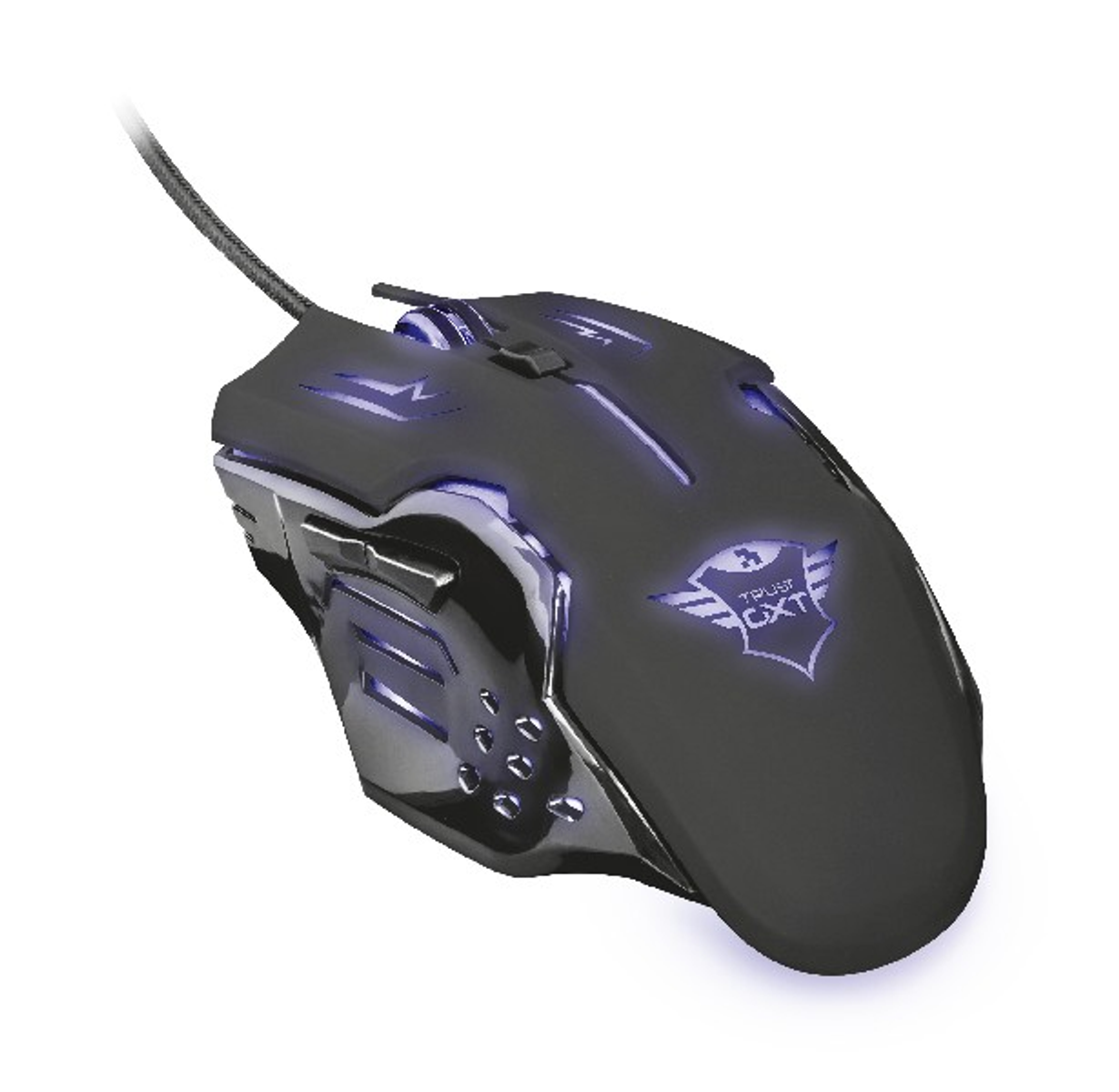 TRUST GXT 108 Rava Illuminated - Desktop-Set, Black DPI gaming 2000 mouse