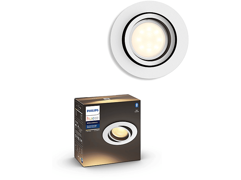 HUE Weißschattierungen PHILIPS MILLISKIN WEISS Einbauspot 5041131P9 EINBAUSPOT RUND 50.000 WA