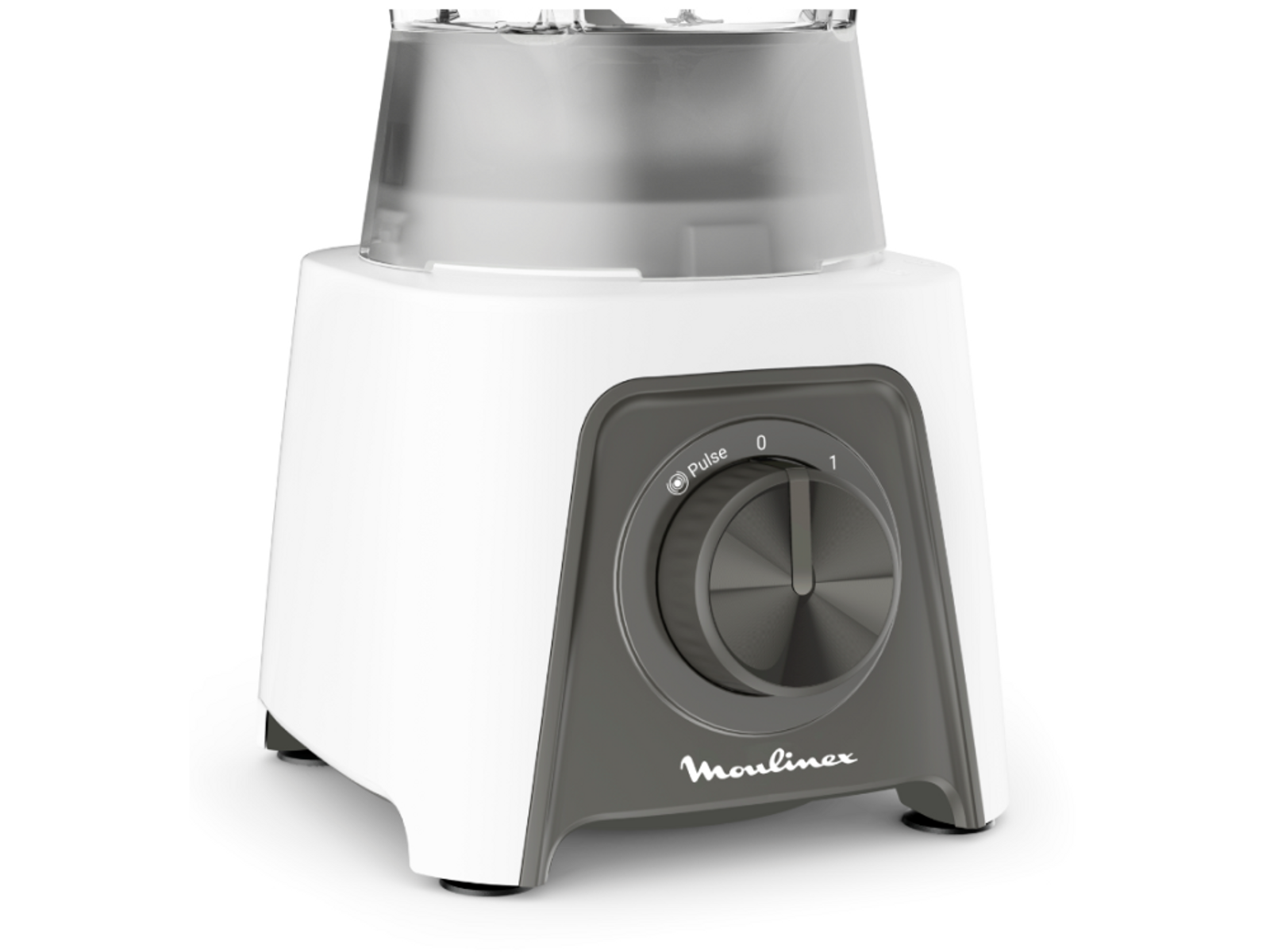 FRULLATORE MOULINEX Blendeo+ LM2C01, Potenza 450 W, Caraffa da 1.5 l, 2 velocità, Plastica, Zelkrom, Con: FRULLATORE, BIANCO