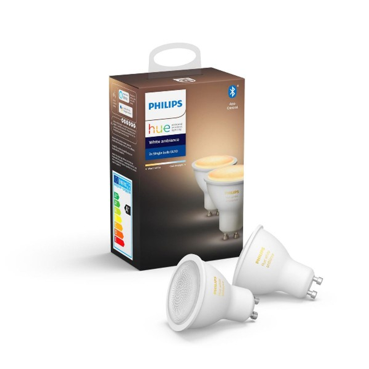 BT PHILIPS Lampen GU10 62929800 WA bis kaltweiß LED 2X350LM HUE DOPPEL warmweiß