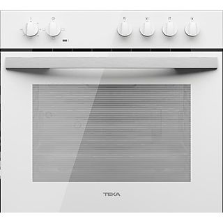 Horno convencional - TEKA 111280002, Integrable, 3 funciones de cocinado, Esmalte fácil de limpiar, 72 l, 60 cm, Blanco