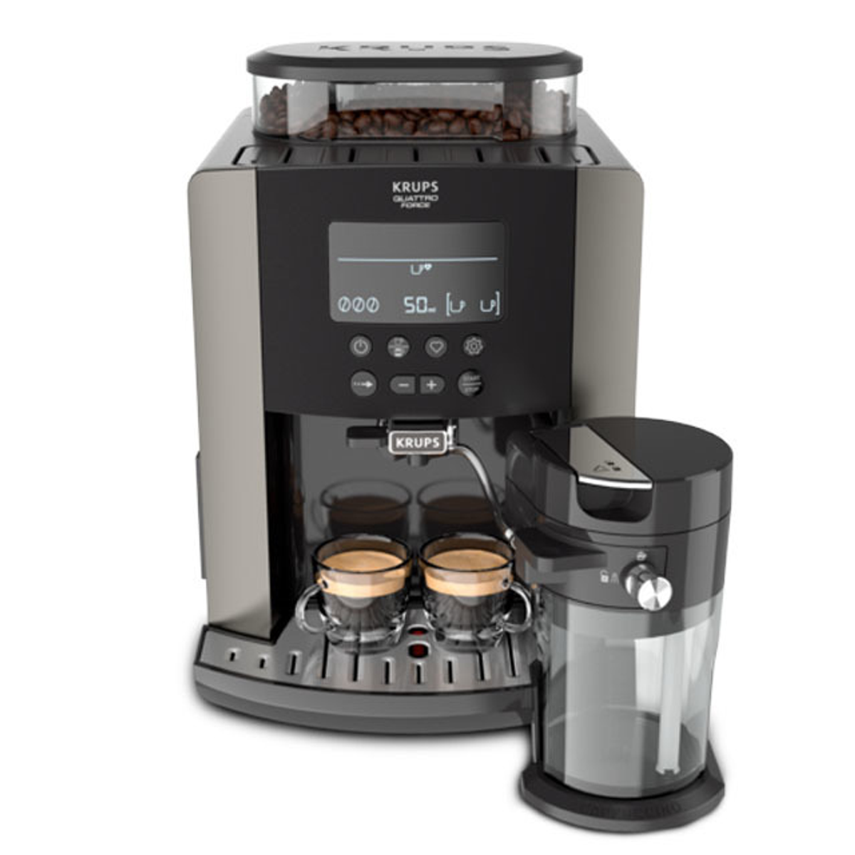 Cafetera superautomática - EA819ECH KRUPS, 1450 W, Negro