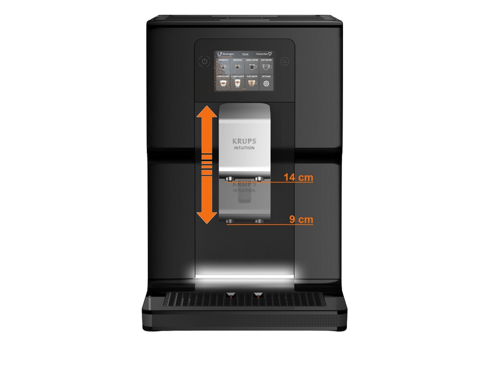 8738 EA PREFERENCE Kaffeevollautomat KRUPS INTUITION Schwarz