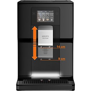 Cafetera superautomática - KRUPS EA873810, 15 bar, 1450 W, 600 ml, 2 tazas, Negro