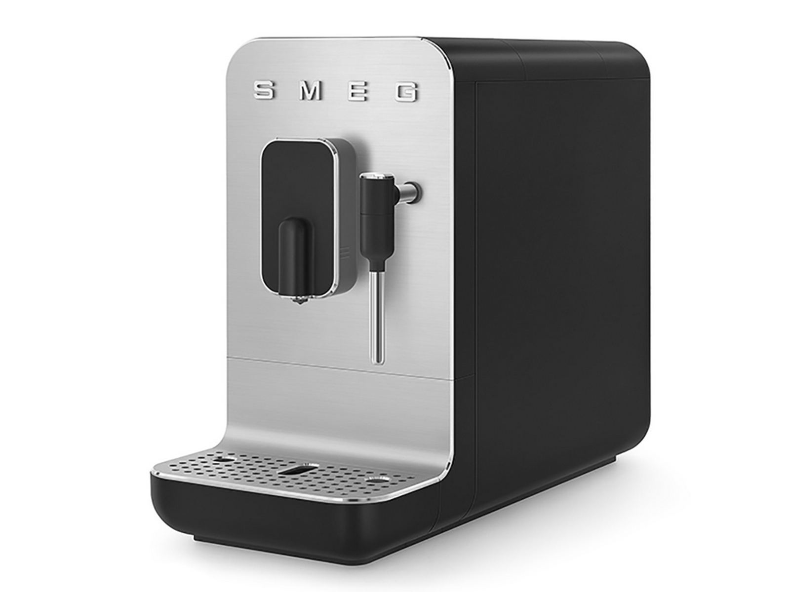 SMEG Smeg Dampffunktion Schwarz mit Kleingeräte BCC02BLMEU 50\'s Design Schwarz Kaffeevollautomat