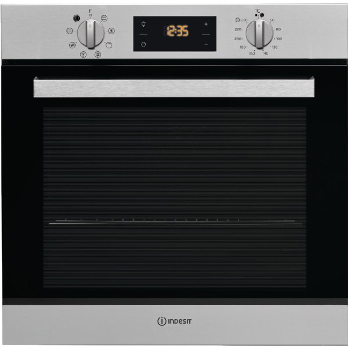 Horno - Horno INDESIT, 66 l, Integrable, Pirolítico, Inox