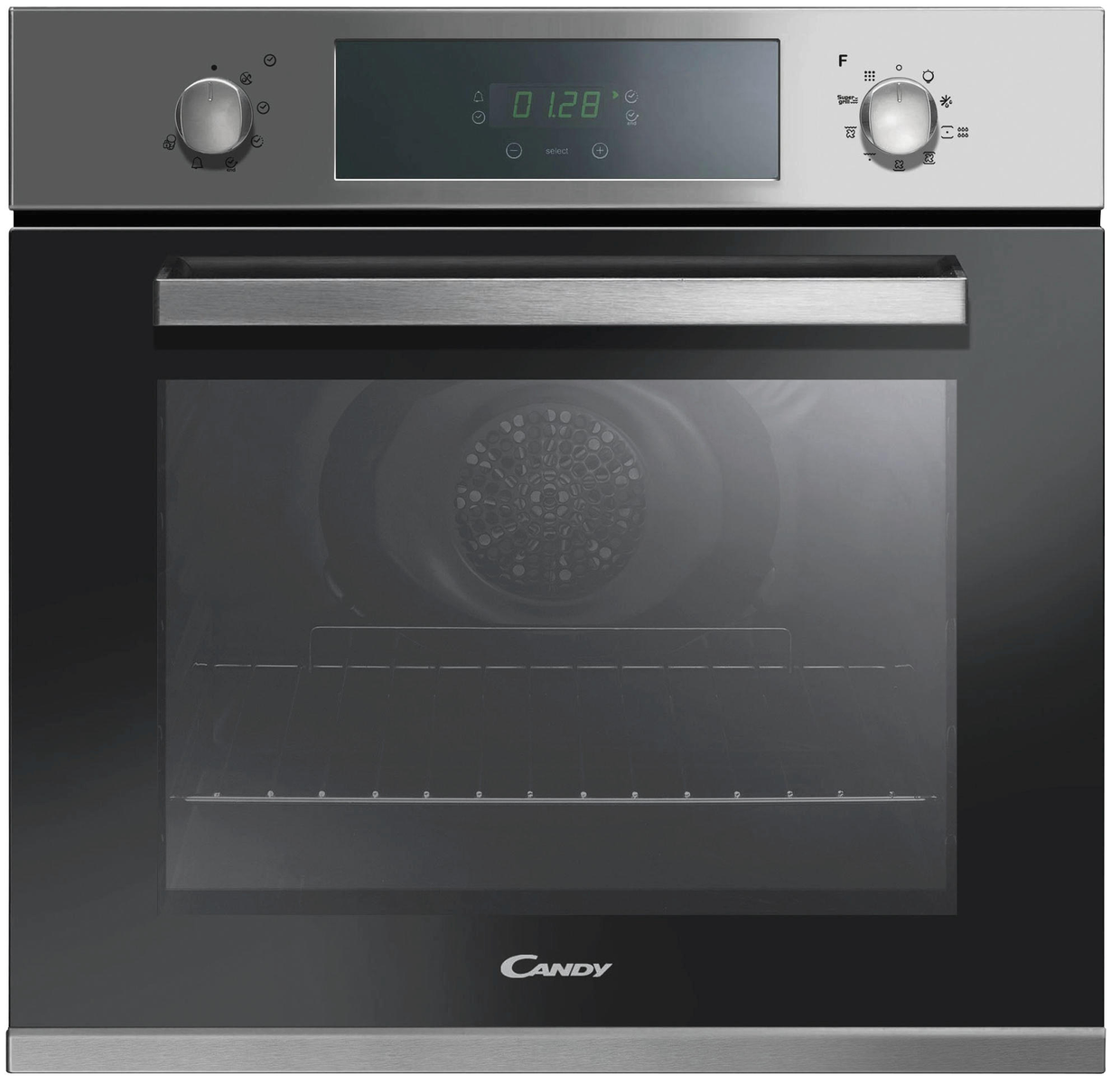 Horno convencional - FCPK606X CANDY, 65 l, Integrable, Pirolítico, Inox