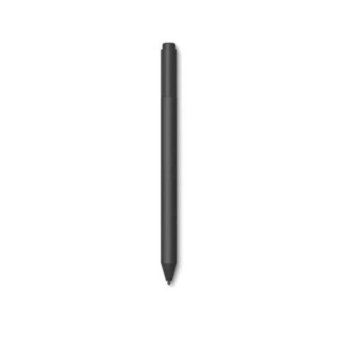 Bolígrafo negro sobre blanco. Es un lápiz digital para dispositivos electrónicos.