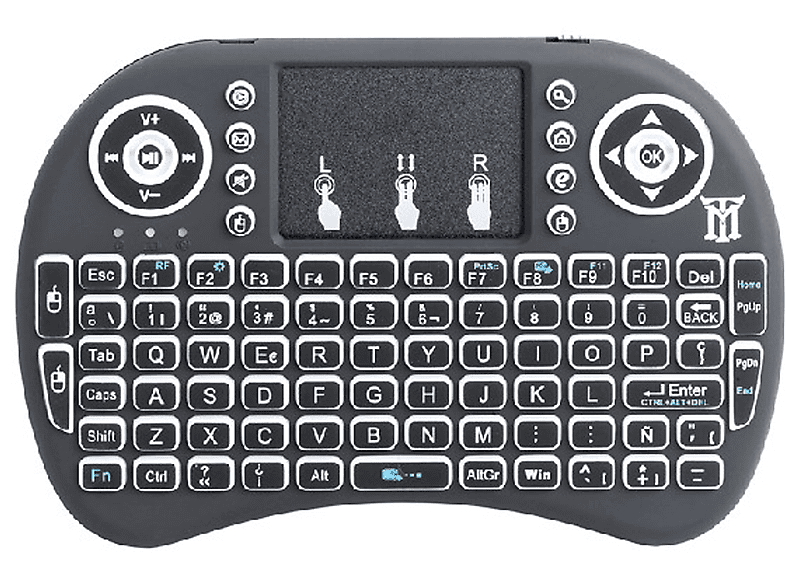 SILVERHT- Mini Teclado Retroiluminado Inalámbrico