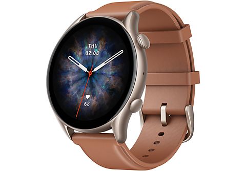 Smartwatch - AMAZFIT W2040OV3N, Cuero Marrón
