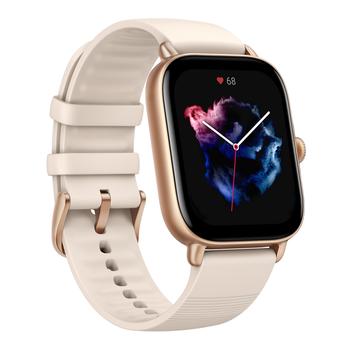 AMAZFIT Xiaomi Smartwatch Amazfit GTS Elfenbeinweiß Smartwatch Aluminium,  Kunststoff Silicona, 88 mm 119 mm, Beige