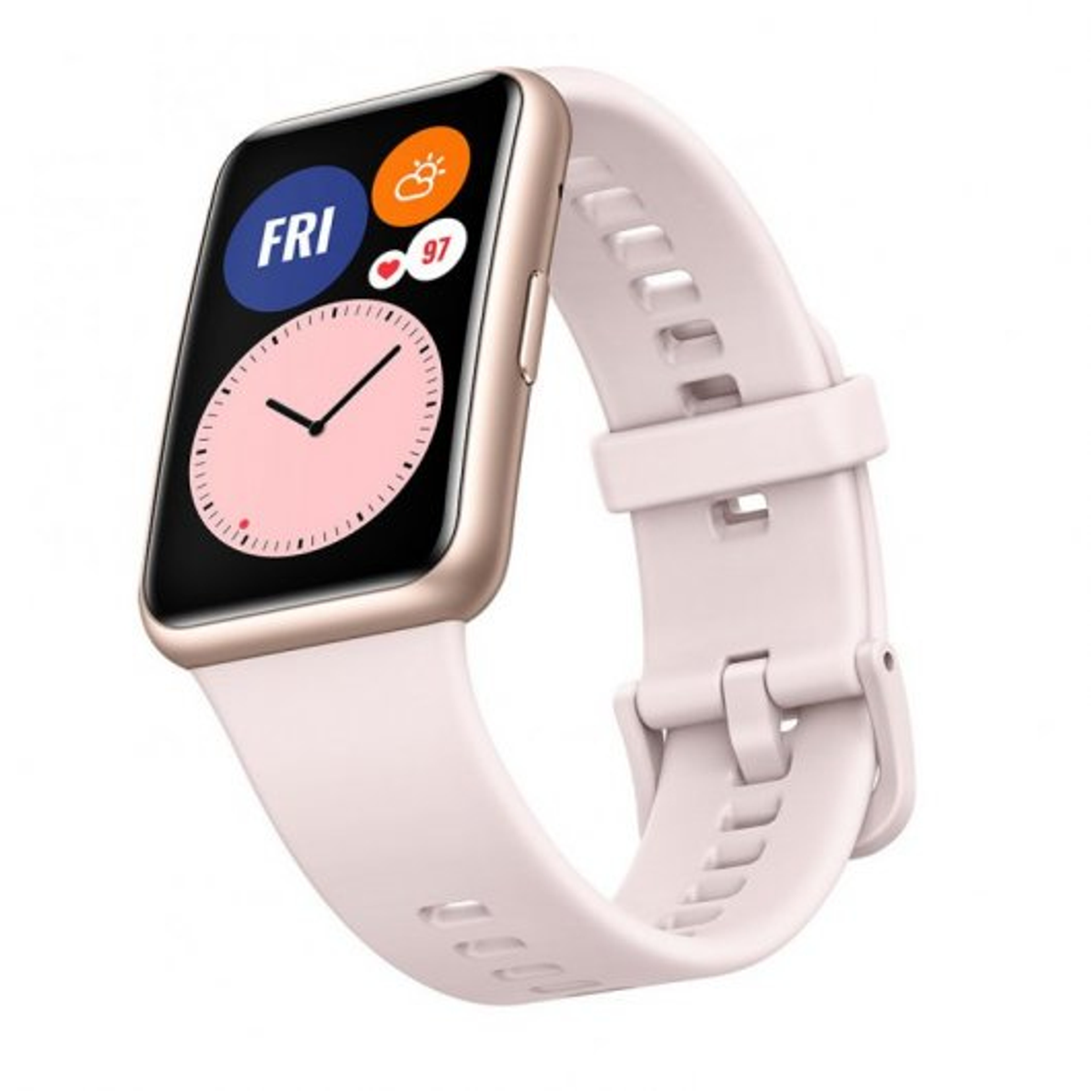 HUAWEI WATCH Pink FIT STIA-B09 80-120 mm, Silikon, PINK SAKURA Smartwatch