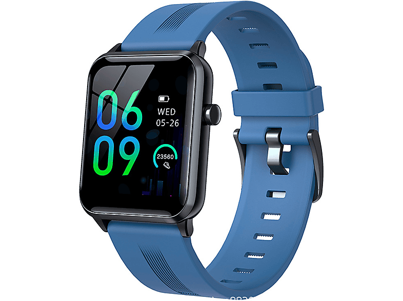 BRIGHTAKE Smartwatch Smartwatch Musik Body Farbe Slim Metall, Bildschirm Push Control Nachricht Uhr Blau Großer Blau