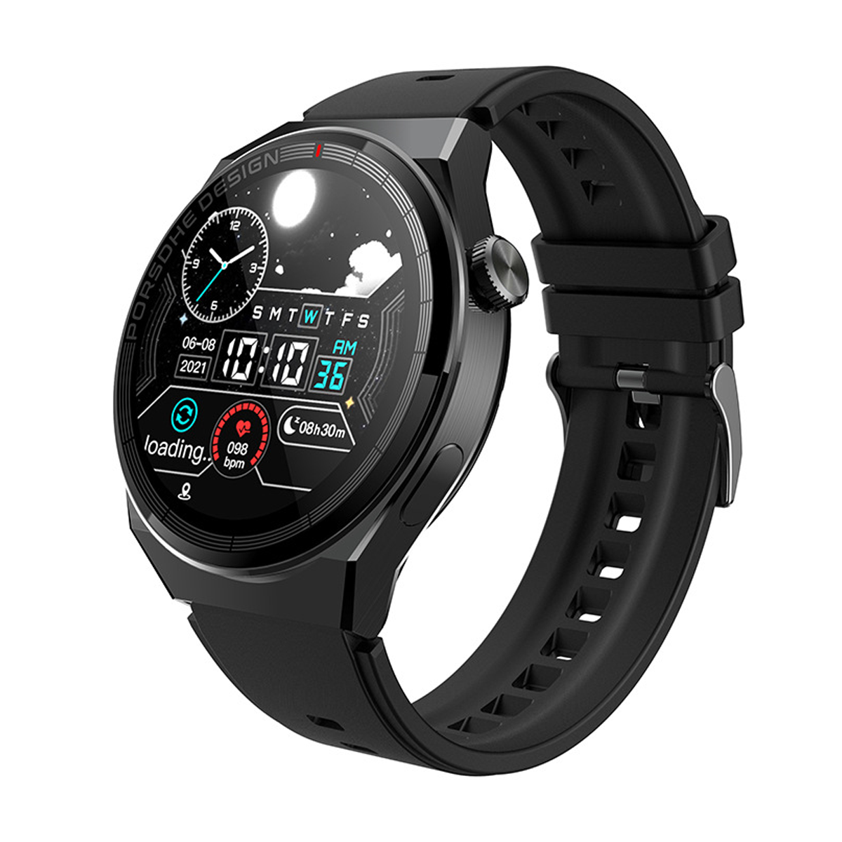 BRIGHTAKE X5PRO-Uhren Schwarz Smartwatch Silikon