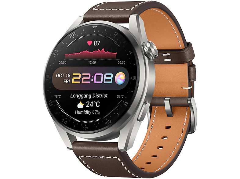 Smartwatch - HUAWEI Watch 3 Pro Elite, 4.8 cm, Titanio, Plata
