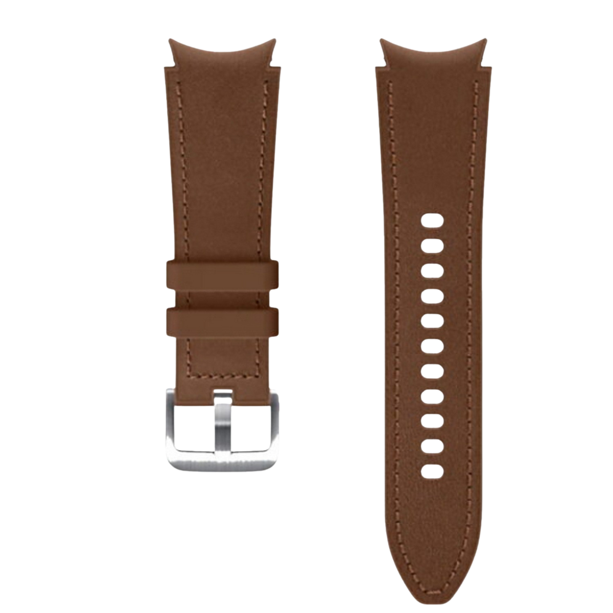 S/M), SAMSUNG Samsung, Ersatzarmband, (20 MM, ET-SHR88SAEGEU GalaxyWatch4-Serie, CAMEL, LEATH. HYB. Camel