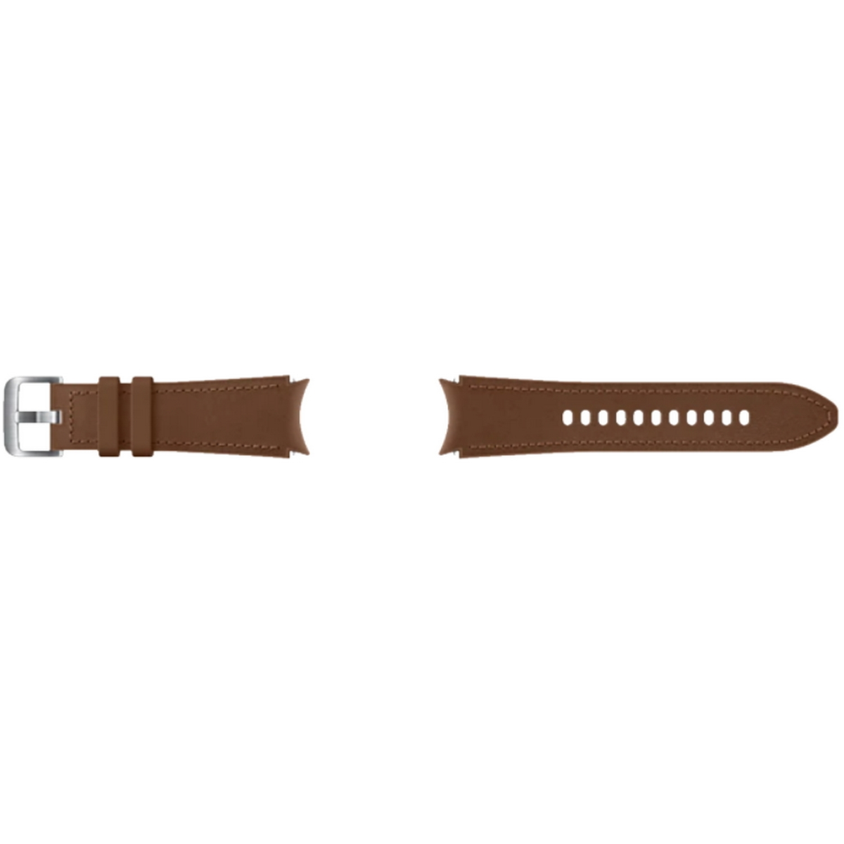 S/M), SAMSUNG Samsung, Ersatzarmband, (20 MM, ET-SHR88SAEGEU GalaxyWatch4-Serie, CAMEL, LEATH. HYB. Camel