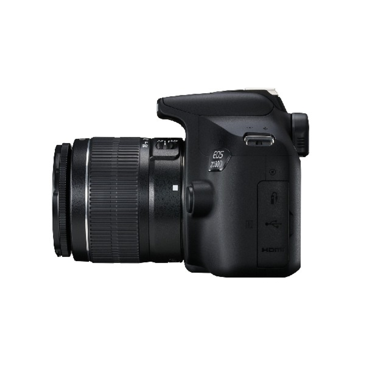 CANON EOS Spiegelreflexkamera, (EF-S), 18-55 Schwarz mm D 24,1 Megapixel, +SB130+16GB 18-55 Objektiv 2000 WLAN, Full-HD
