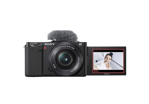 SONY ALPHA ZV-E SATURN Systemkamera Display L Touchscreen, 10 cm 7,5 16-50 mit KIT WLAN mm, Objektiv 