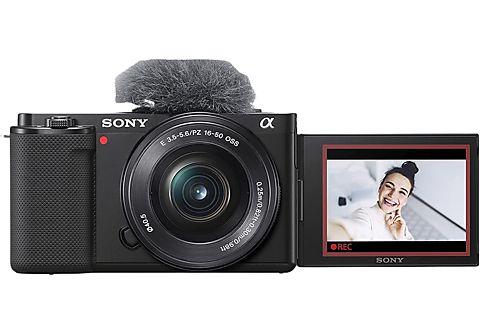 SONY ALPHA ZV-E 10 L KIT Systemkamera mit Objektiv 16-50 mm, 7,5 cm Display  Touchscreen, WLAN | SATURN