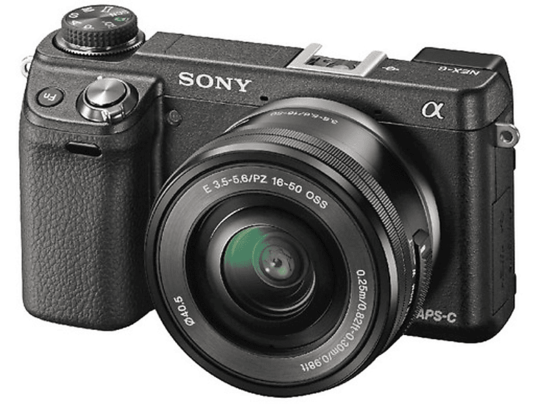 SONY ALPHA 6000 YB EP1650+E55210 BLACK (ILCE6000YB) Systemkamera  mit Objektiv 16-50 mm, 55-210 mm , 7,6 cm Display, WLAN