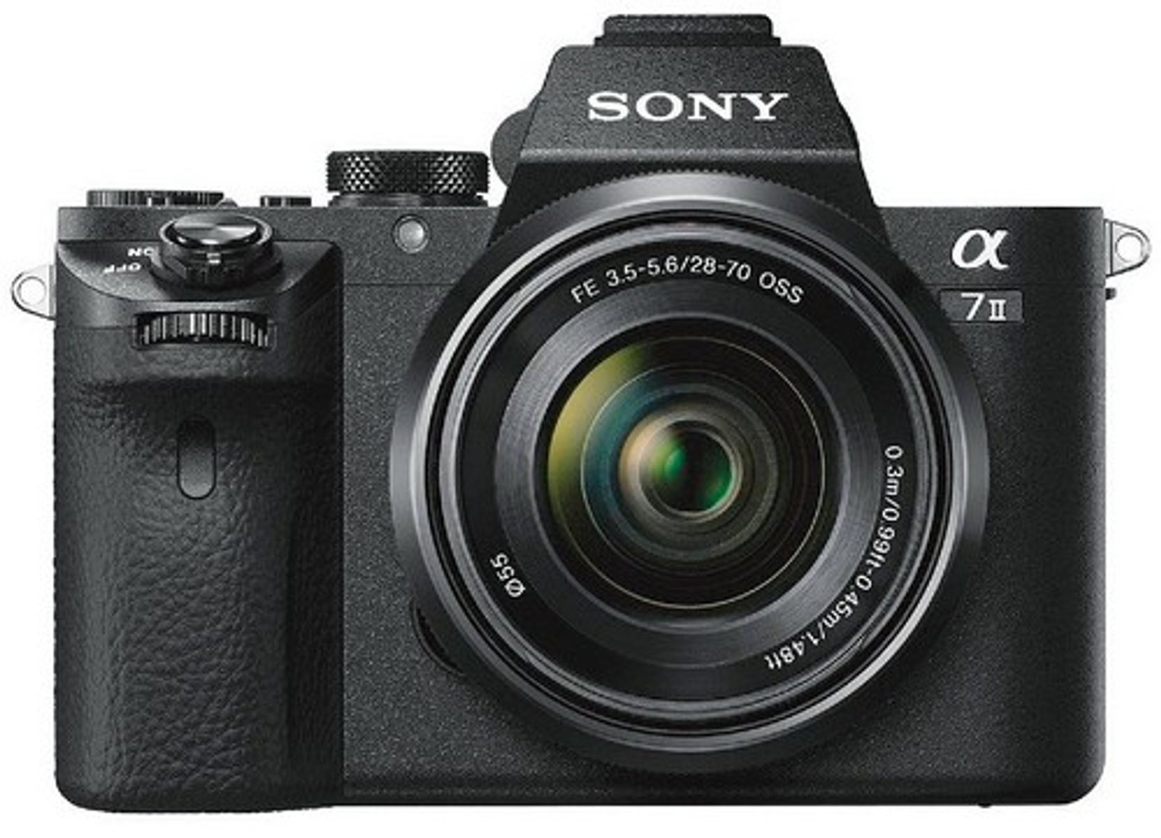 SONY ALPHA 7 WLAN II Systemkamera Display, 7,6 - 28-70 SCHWARZ 28-70 mm Objektiv ILCE7M2KB + , mit cm