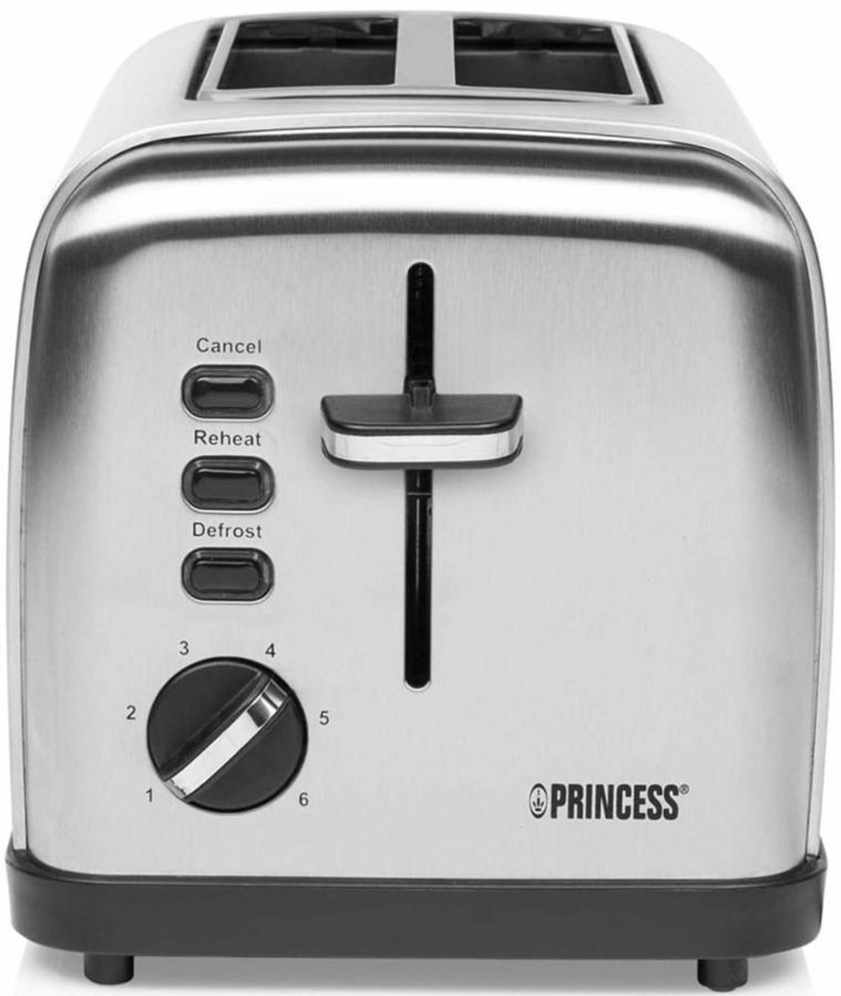 2) Schlitze: PRINCESS (920 418383 Watt, Grau Toaster