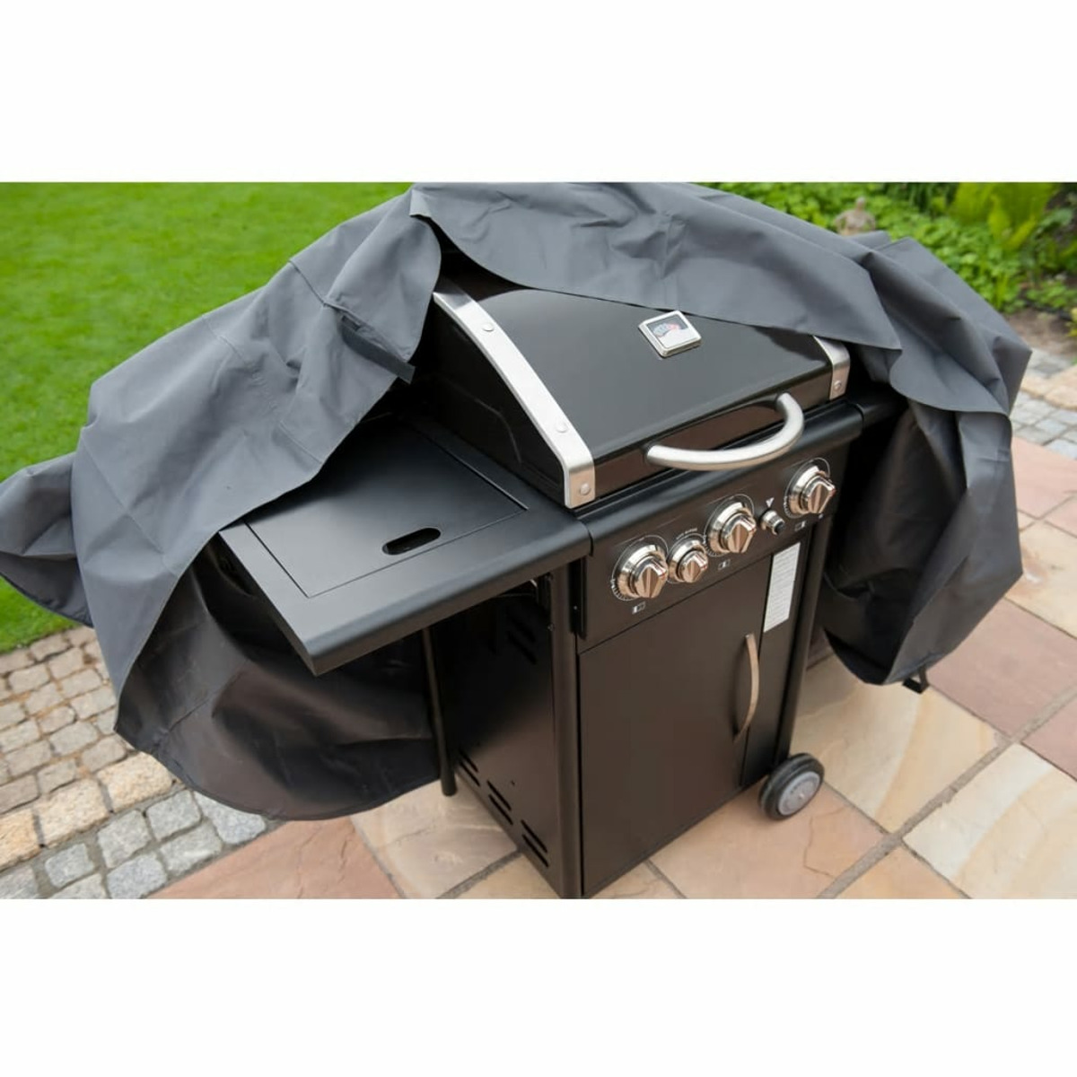Barbecue-Abdeckung, NATURE 407086 Schwarz