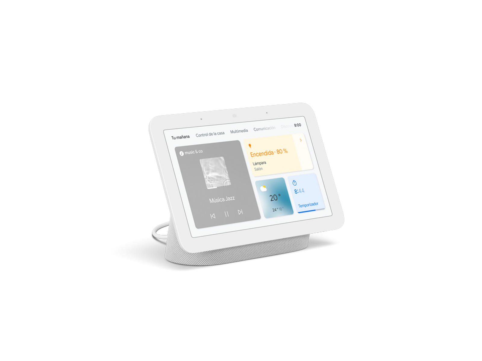 Asistente inteligente GOOGLE Nest Hub, Google Assistant, Tiza