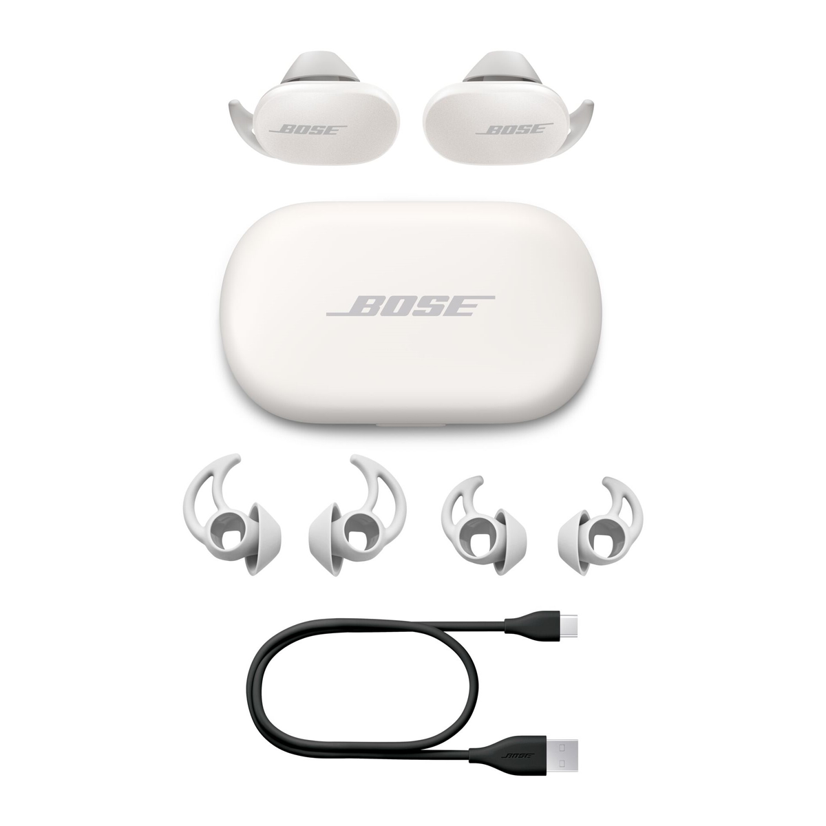 SOAPSTONE, Kopfhörer EARBUDS BOSE QUIETCOMFORT In-ear Bluetooth Soapstone