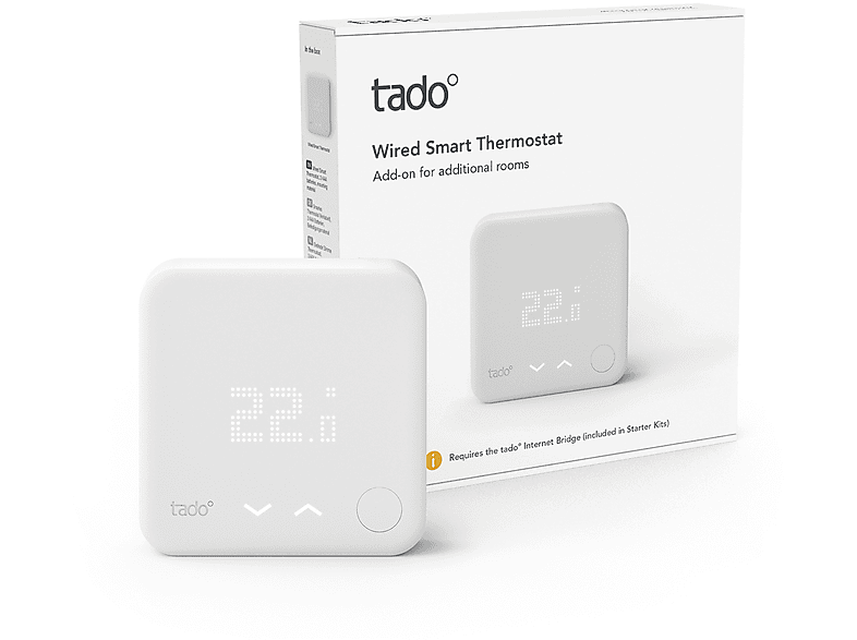 TADO Smartes Thermostat single Verkabelt Thermostat, weiß