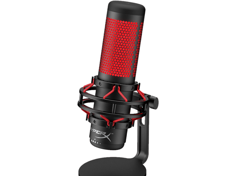 HYPERX HX-MICQC-BK QUADCAST Desktop-Mikrofon, Rot/Schwarz