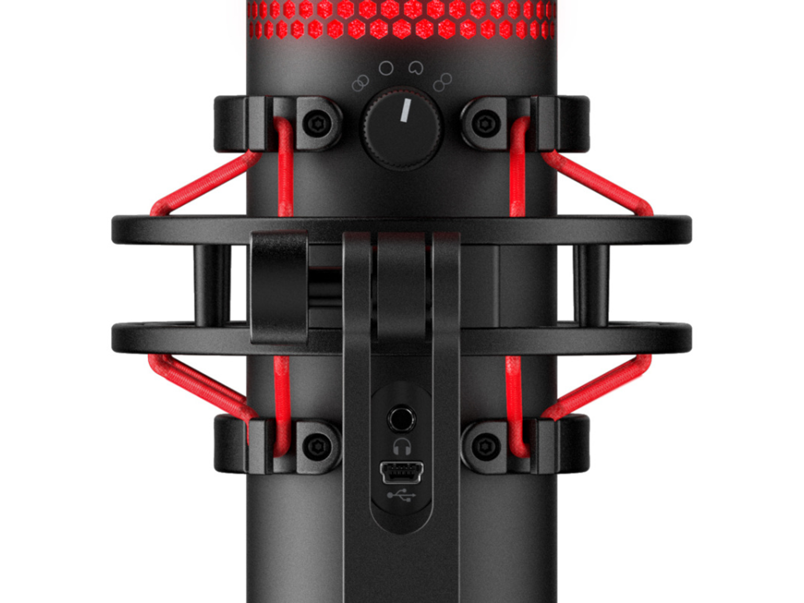 HX-MICQC-BK HYPERX QUADCAST Desktop-Mikrofon, Rot/Schwarz