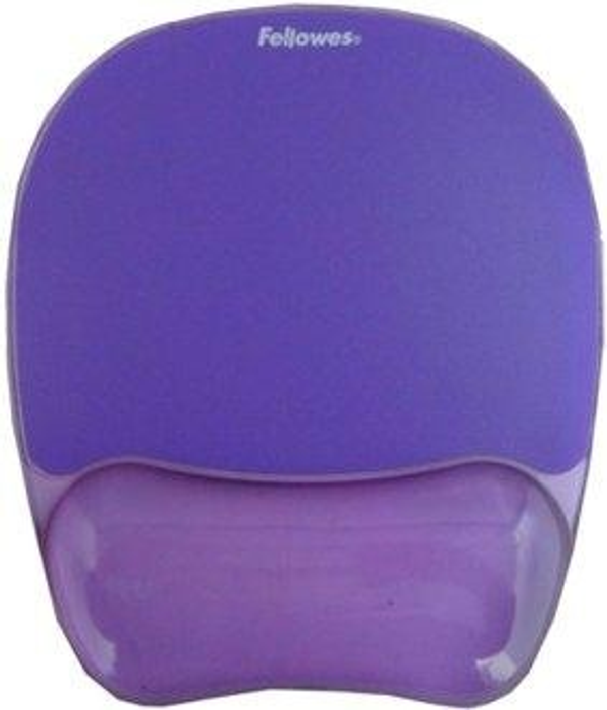 Fioletowa ergonomiczna podkładka pod mysz z żelem do nadgarstka.