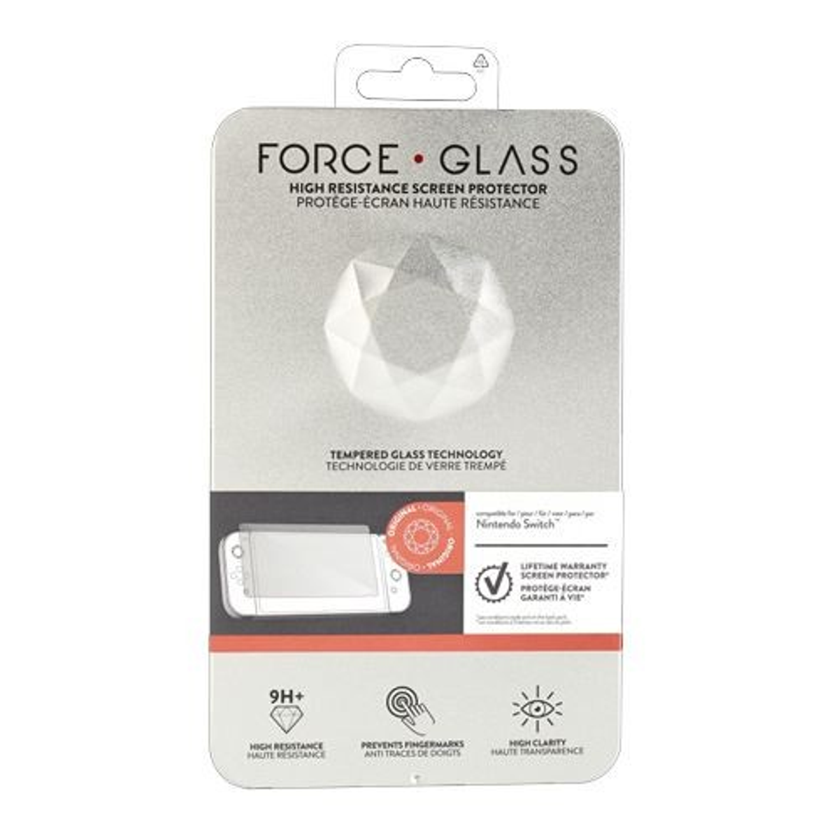 9H+ Transparent FORCE Nintendo GLASS GLASS Switch BB359404 - PROTECTOR BIGBEN Schutzfolie, SCREEN