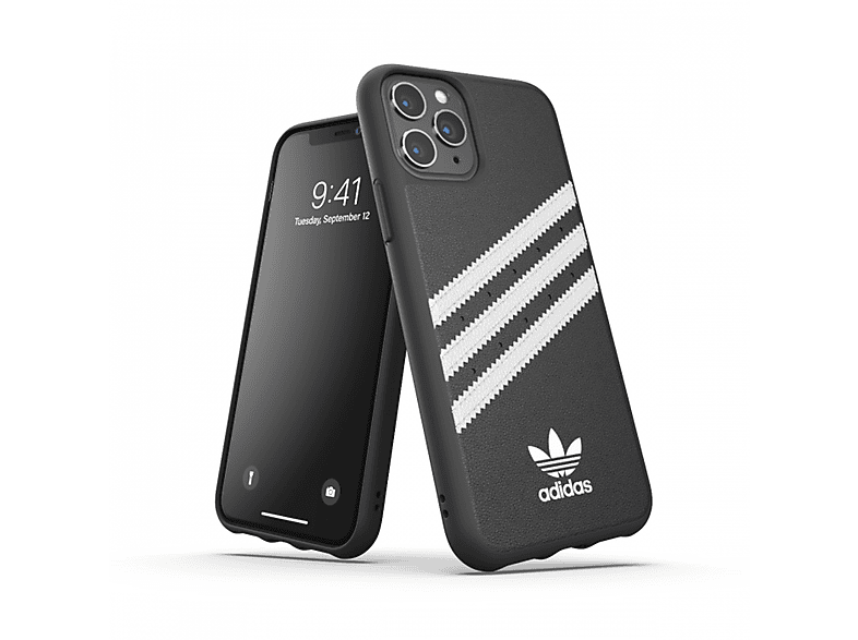 ADIDAS 36279 OR MOULDED CASE IP 11 PRO BL/WH, Bookcover, Apple, iPhone 11 Pro, Schwarz/Weiß