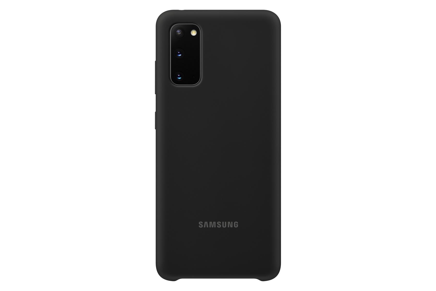SAMSUNG Galaxy Samsung, S20 COVER EF-PG980 Schwarz GALAXY Bumper, SILICONE S20, BLACK,