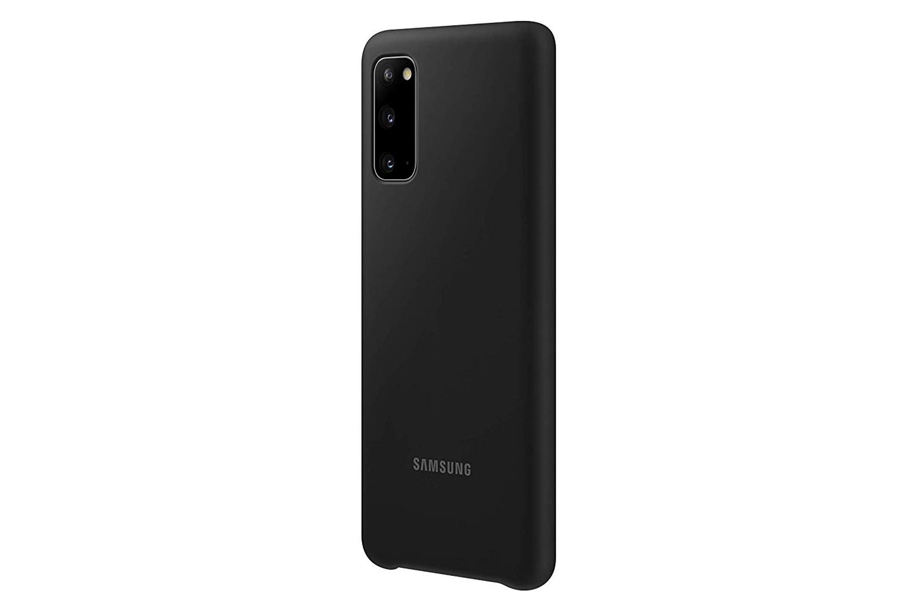 SAMSUNG Galaxy Samsung, S20 COVER EF-PG980 Schwarz GALAXY Bumper, SILICONE S20, BLACK,